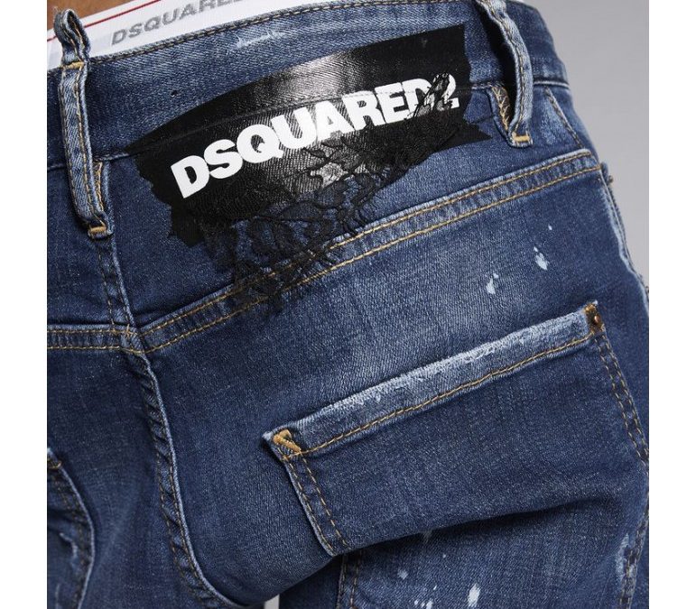 dsquared jeans etichetta