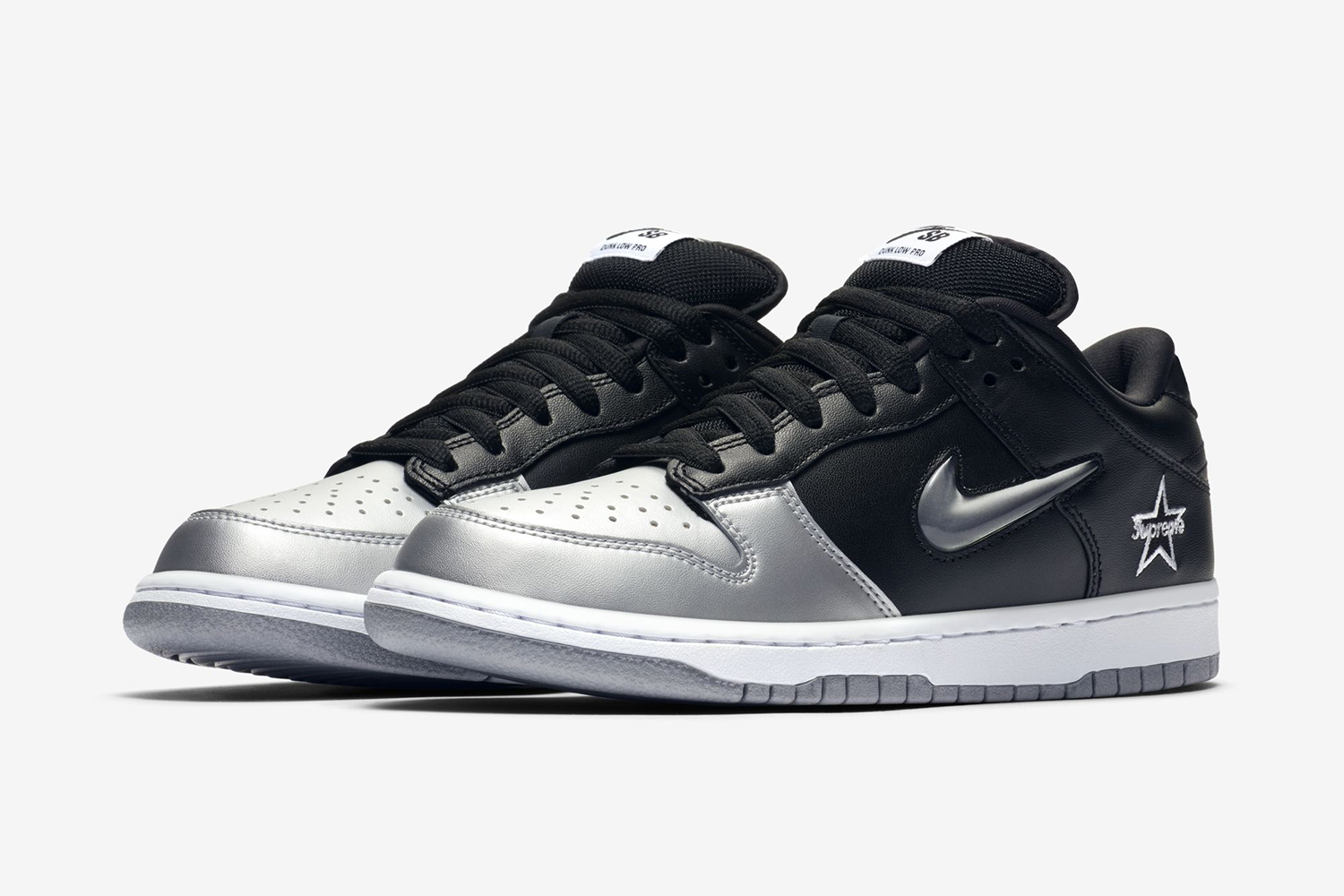 nike sb black and silver